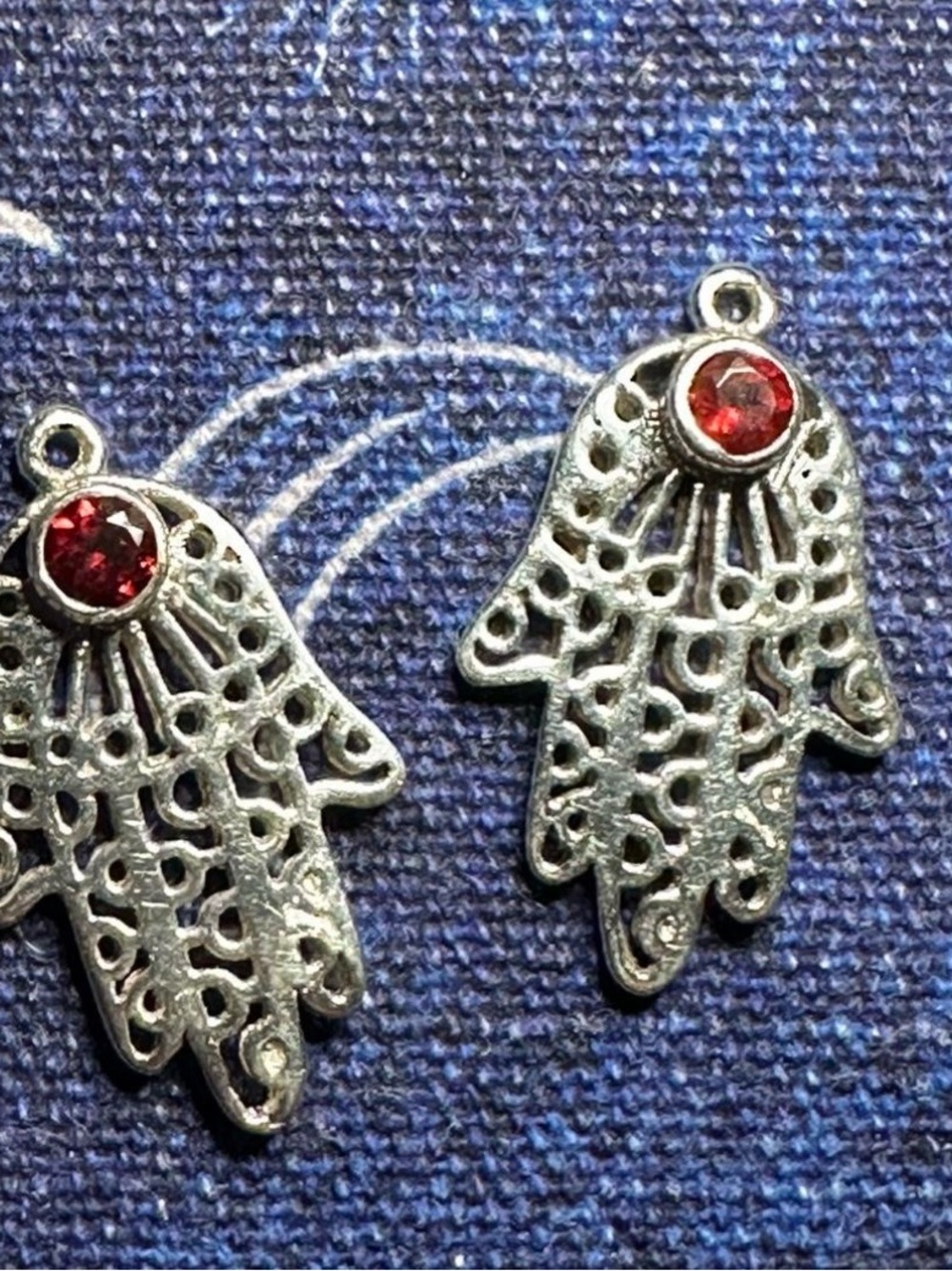 Silver Hamsa Hand charms